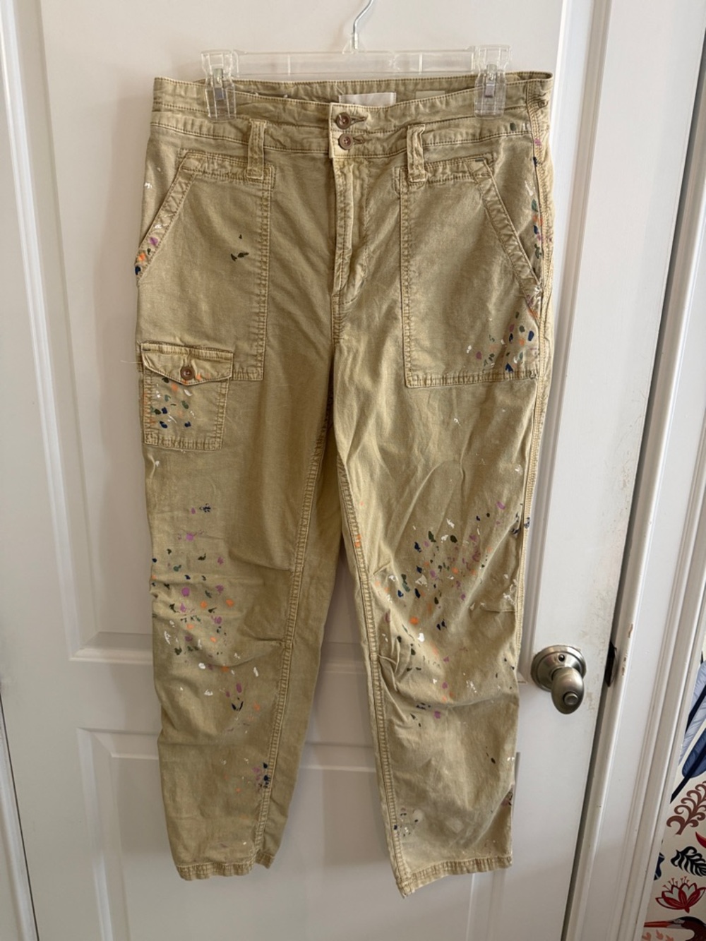 Anthropologie “Wanderer”  Khaki Painter-Style Utility Pants